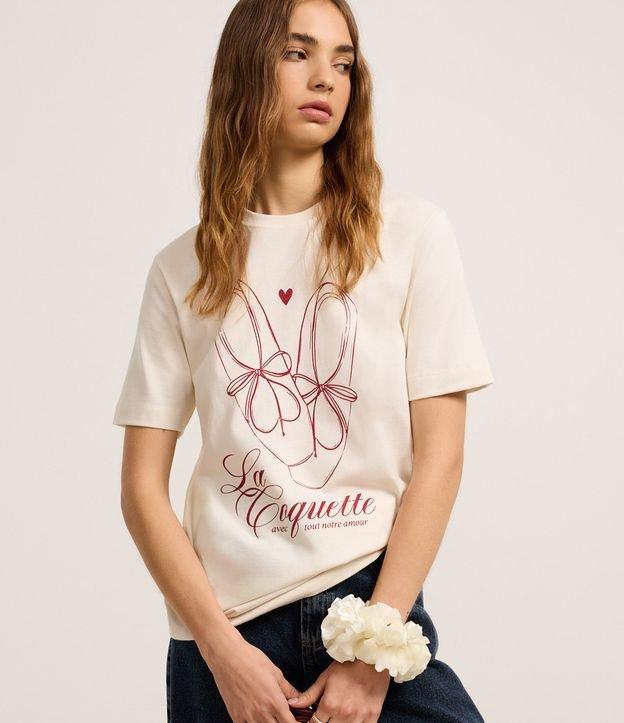 Camiseta em Algodão com Estampa Saapitlhas de Ballet - 1