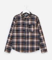 Camisa Infantil em Flanela com Estampa Xadrez - Tam 5 a 14 Anos - 1