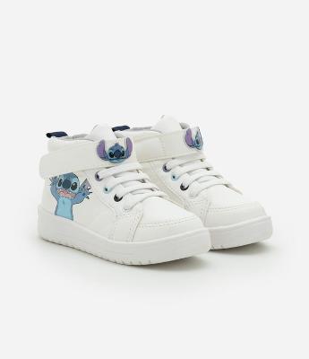 Tênis Abotinado Infantil com Estampa Stitch - Tam 20 a 27