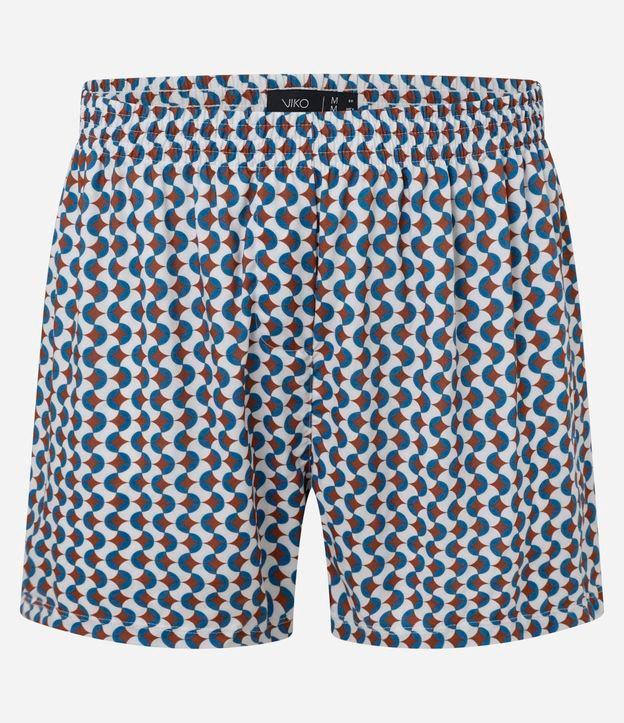 Cueca Samba Canção em Viscose Estampa Geométrica - 1