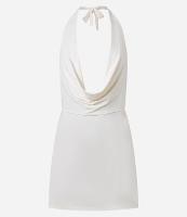 Saída de Praia Vestido Curto com Decote Degagê - 1