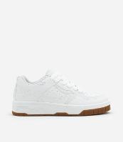 Tênis em PU com Amarração de Cadarço e Detalhes Laterais - 1