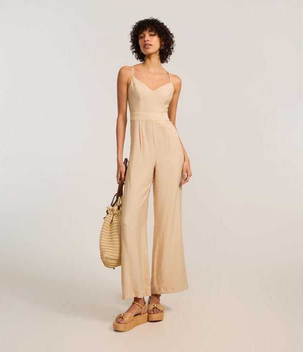 Macacão Longo em Viscose com Alça Cruzada - 3