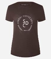 Camiseta Esportiva em Microfibra Texturizada com Estampa Sunday Coffee - 1