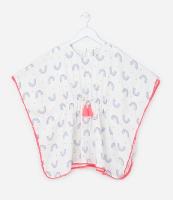Saída de Praia Infantil com Tassel e Estampa Arco-Íris - Tam P ao G - 1