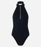 Body em Poliamida Seamless e Decote Halter com Zíper - 1