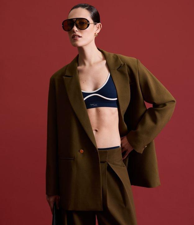 Top Esportivo Nadador em Microfibra com Viés Contrastante - 3