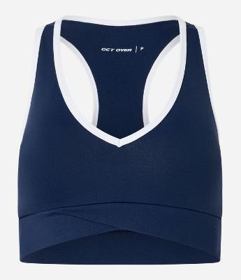 Top Esportivo Nadador em Microfibra com Viés Contrastante