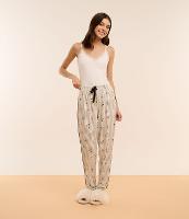 Calça de Pijama com Estampa Snoopy e Punhos Ajustados - 1