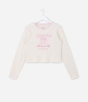 Blusa Curta Infantil com Estampa Cerejas - Tam 5 a 14 Anos - 1