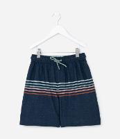 Bermuda Infantil em Microfibra com Listras - Tam 5 a 14 Anos - 1