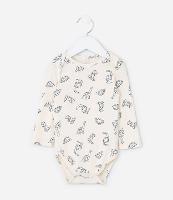 Conjunto Infantil em Ribana com Estampa Dinos - Tam 0 a 18 meses - 2