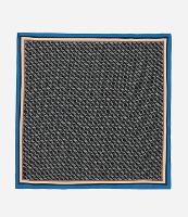 Lenço de Cetim com Estampa de Correntes - 1