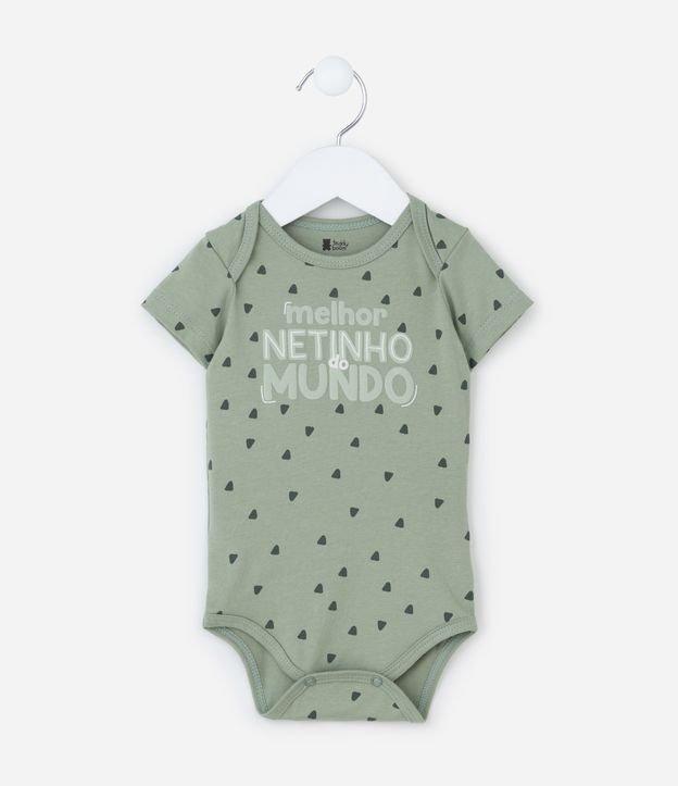 Body Infantil com Lettering Melhor Netinho do Mundo - Tam 0 a 18 meses - 1