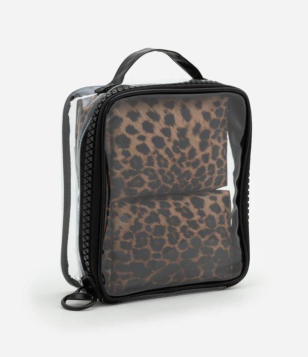 Kit 03 Nécessaires com Formas Diferentes com Estampa Animal Print - 2