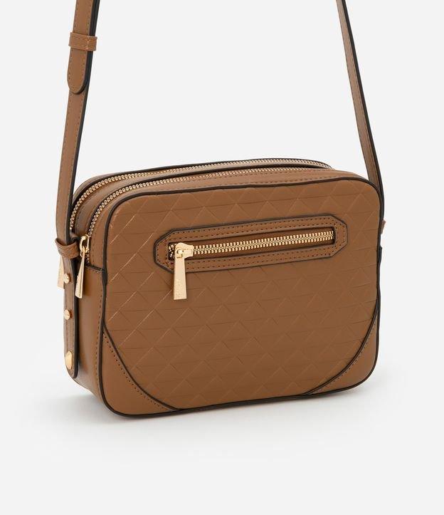 Bolsa Transversal Pequena com Textura - 2