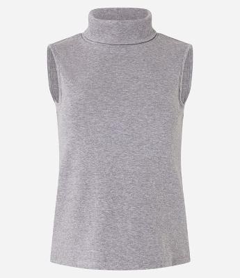 Blusa em Moletinho com Gola Alta e Malha Brushed