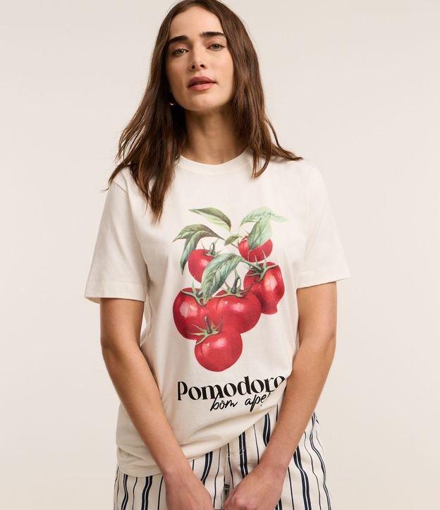 Camiseta em Algodão com Estampa Pomodoro Bom Apetite - 2