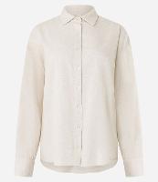 Camisa Oversized em Viscolinho com Abotoamento - 1