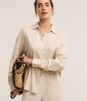 Camisa Oversized em Viscolinho com Abotoamento - 2