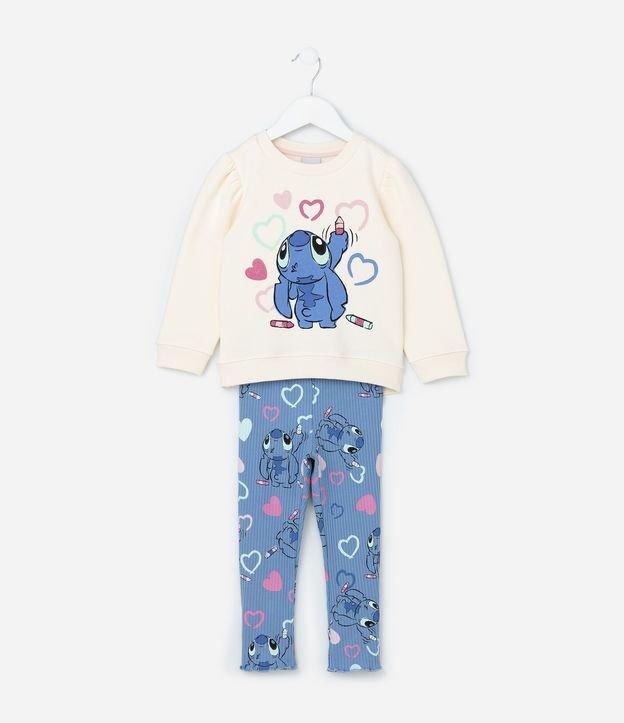Conjunto Infantil com Estampa do Stitch - Tam 1 a 6 Anos - 1