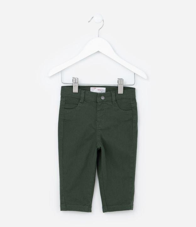 Calça Casual Infantil em Sarja - Tam 0 a 18 meses - 1