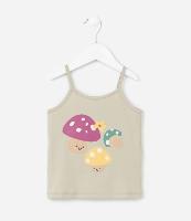 Blusa Infantil com Estampa Cogumelos Divertidos - Tam 1 a 6 Anos - 1