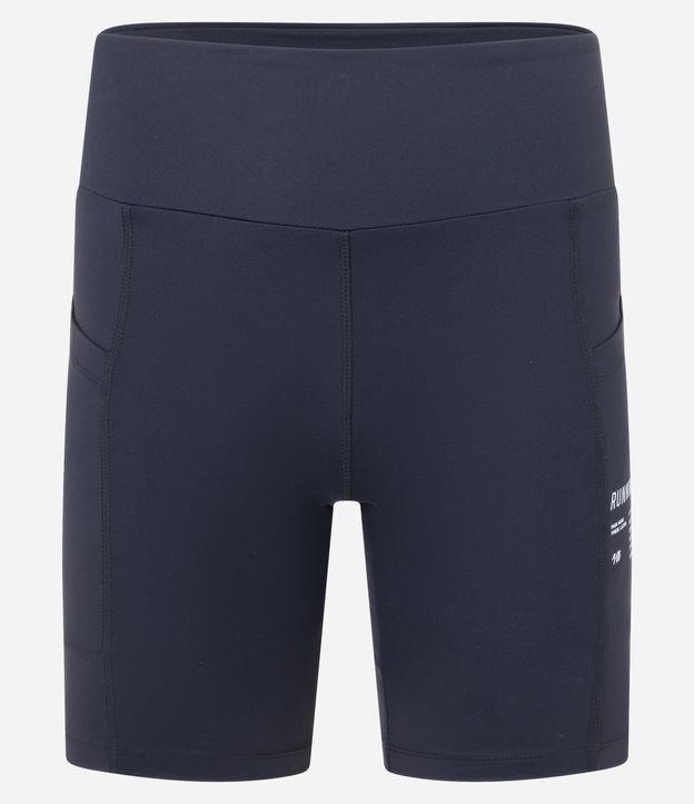 Bermuda Esportiva Corrida em Microfibra com Bolsos e Compressão - 1