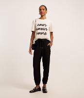 Calça Jogger Alfaiatada com Forro e Zíper Metalizado - 1