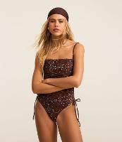 Maiô em Microfibra com Estampa Paisley e Decote Reto - 2