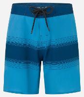 Bermuda em Microfibra com Estampa de Listras - 1