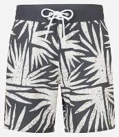 Bermuda em Microfibra com Estampa Floral Abstrato - 1