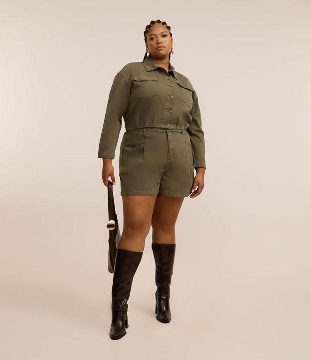 Short Alfaiatado em Sarja Curve & Plus Size - 1