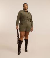 Short Alfaiatado em Sarja Curve & Plus Size - 1