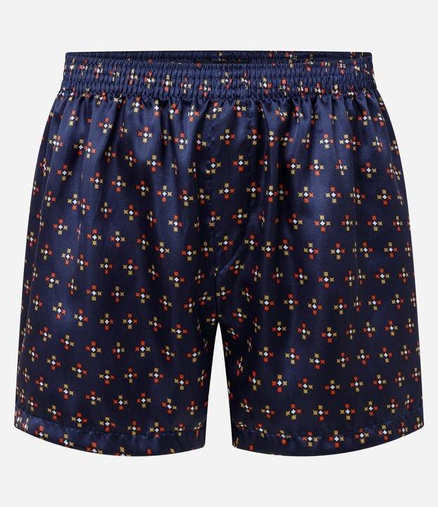 Cueca Samba Canção em Cetim Estampada - 1