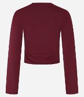 Blusa em Microfibra com Manga Godê e Franzido - 1