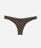 Biquíni Calcinha Asa Delta em Microfibra com Estampa Correntes e Efeito Empina Bumbum - 1