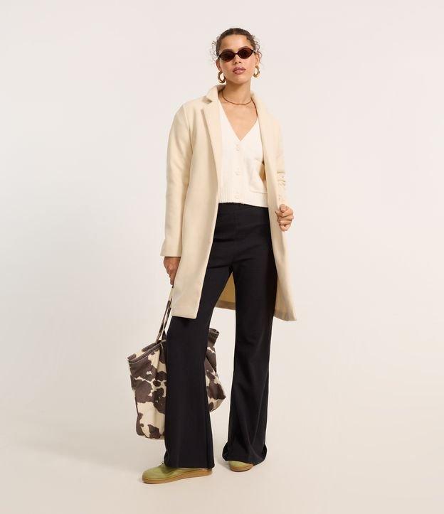 Calça Flare em Algodão com Elástico no Cós - 1