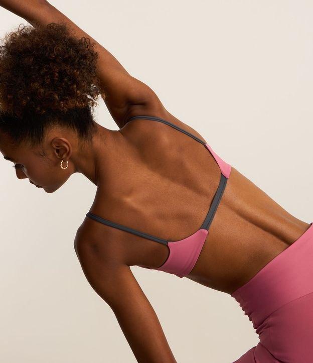 Top Esportivo em Microfibra Dupla Face com Bojo e Tira Fina nas Costas - 1