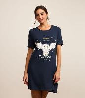 Camisola Curta em Viscose com Estampa Coruja Harry Potter - 1