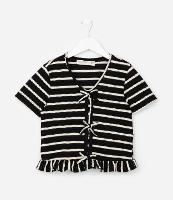 Blusa Infantil com Babadinhos e Lacinhos - Tam 5 a 14  Anos - 1