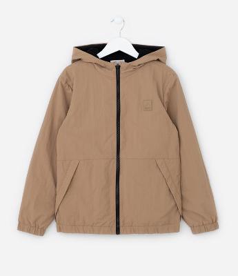 Jaqueta Infantil em Microfibra Pesada com Capuz e Forro Quentinho - Tam 5 a 14 anos