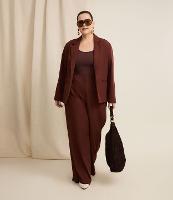 Calça Wide Leg Alfaiatada em Viscose Curve & Plus Size - 3