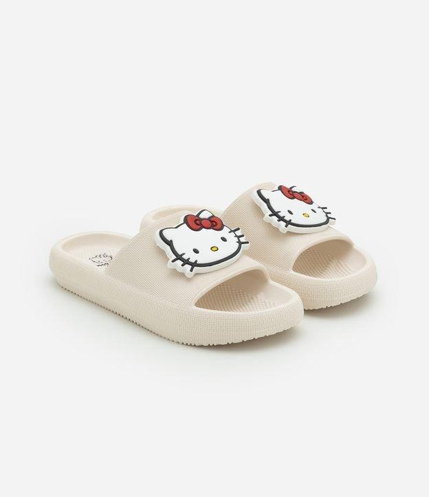 Chinelo Slide Infantil em PVC com Patch Hello Kitty - Tam 27/28 ao 33/34 - 1