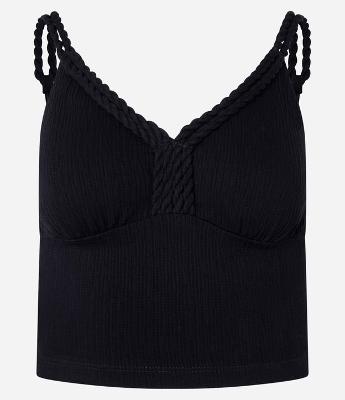 Blusa em Viscose Texturizada com Detalhe Trançado