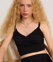 Blusa em Viscose Texturizada com Detalhe Trançado - 2