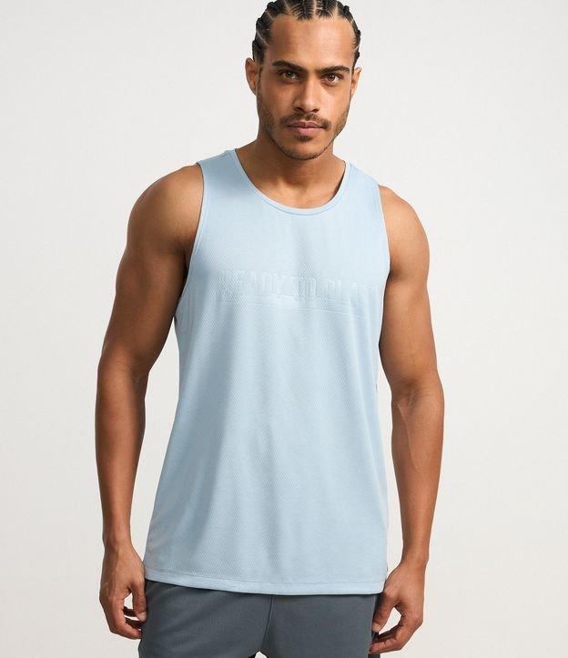 Regata Regular Esportiva com Tecnologia Dry e Estampa Lettering - 2