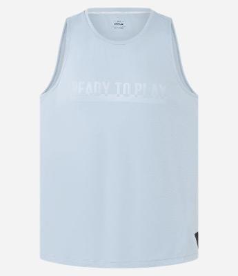 Regata Regular Esportiva com Tecnologia Dry e Estampa Lettering