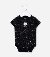 Body Infantil com Estampa Gatinha em Poá - Tam 0 a 24 meses - 1