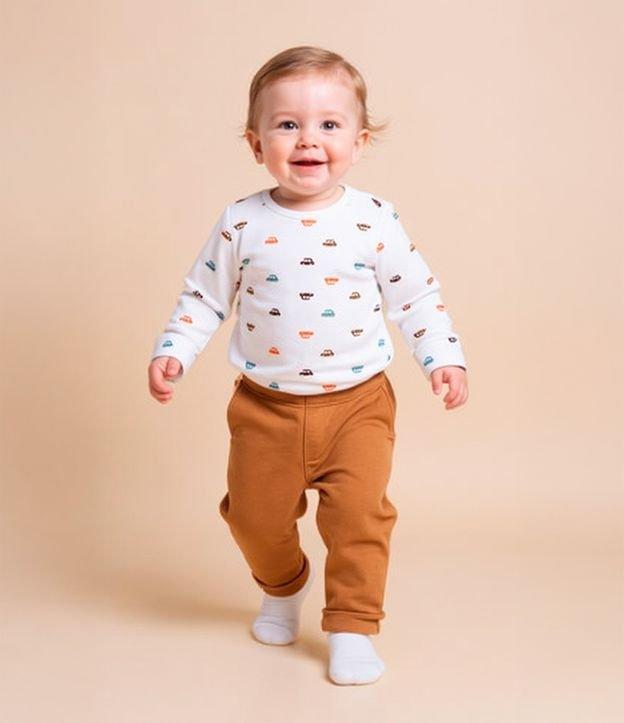 Conjunto Infantil com Estampa Carrinhos - Tam RN a 18 meses - 2